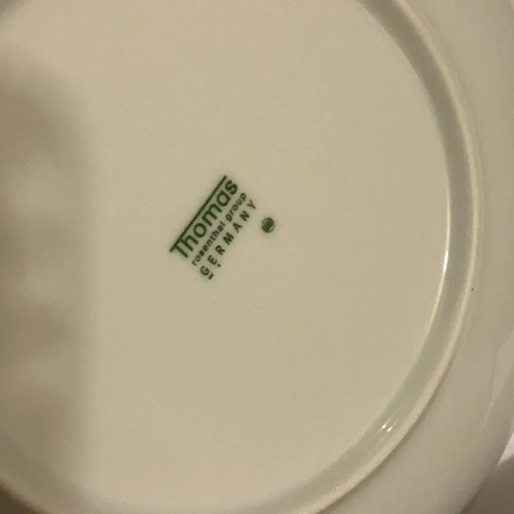 Thomas Rosenthal Germany 2 salad plates 8.5”Loft Weiss Ribbed Concentric Circles